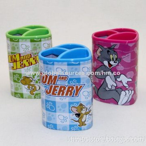 Tin Pencil Vase with Color Printing